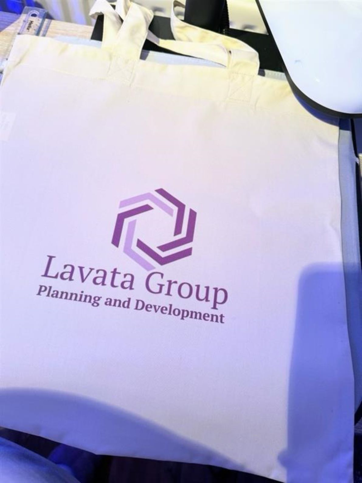 Tote bags with company logo and text. Carry your brand and get your name out there